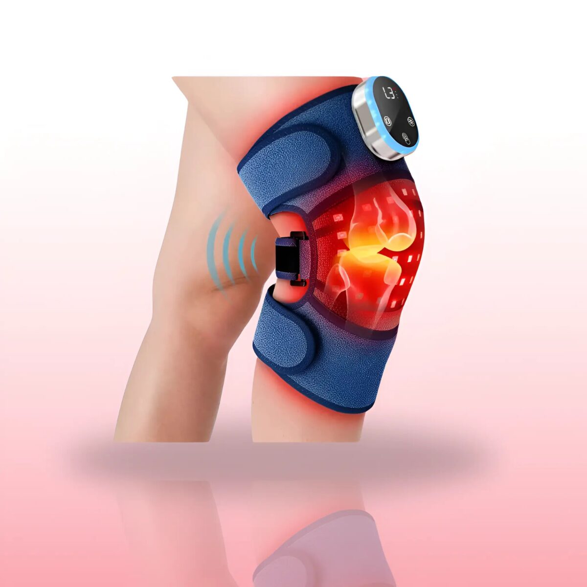 Infrared Knee Massager with Heating and Vibration for Knee Pain and Arthritis - onlinemegasale.com