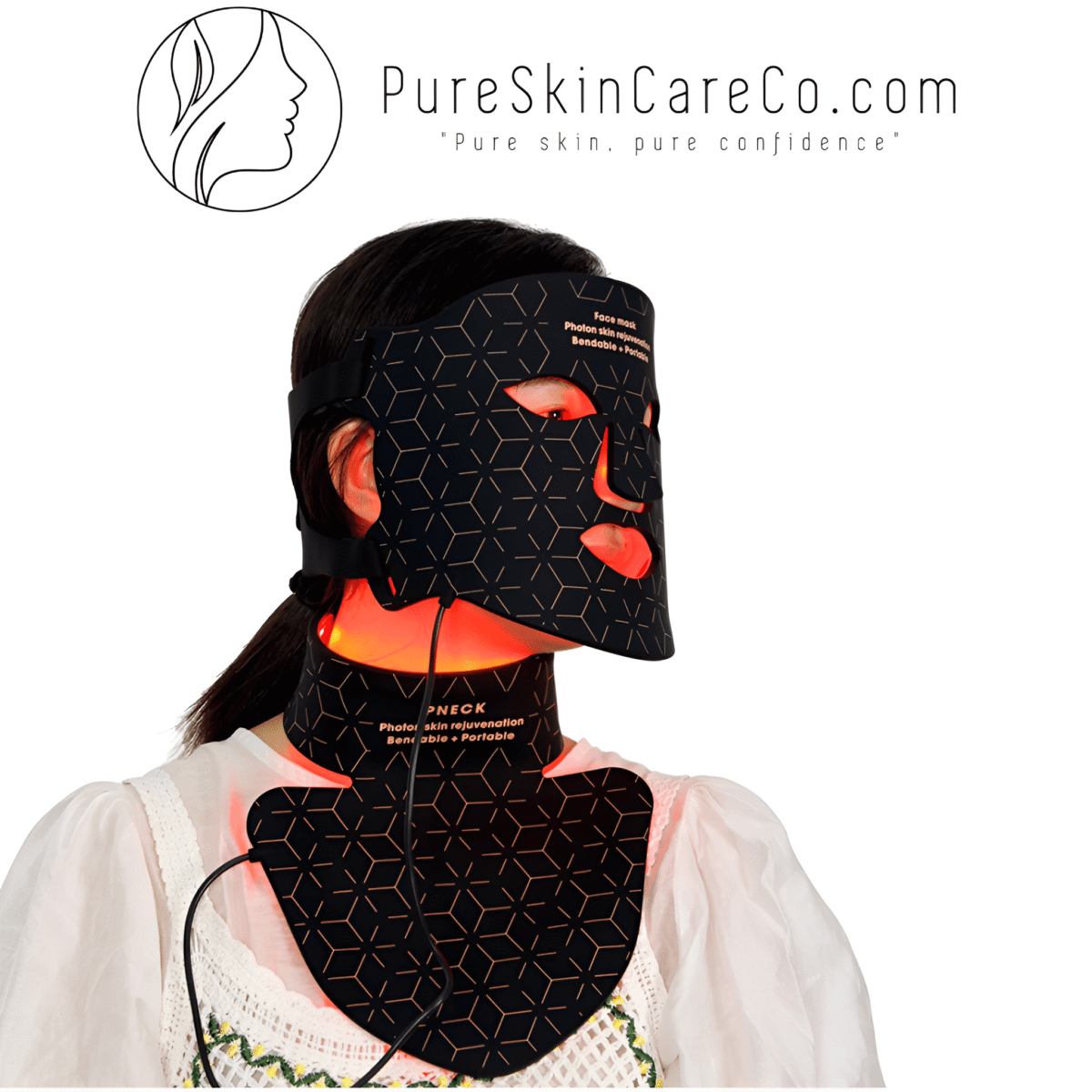 Silicone LED Facial Mask - onlinemegasale.com