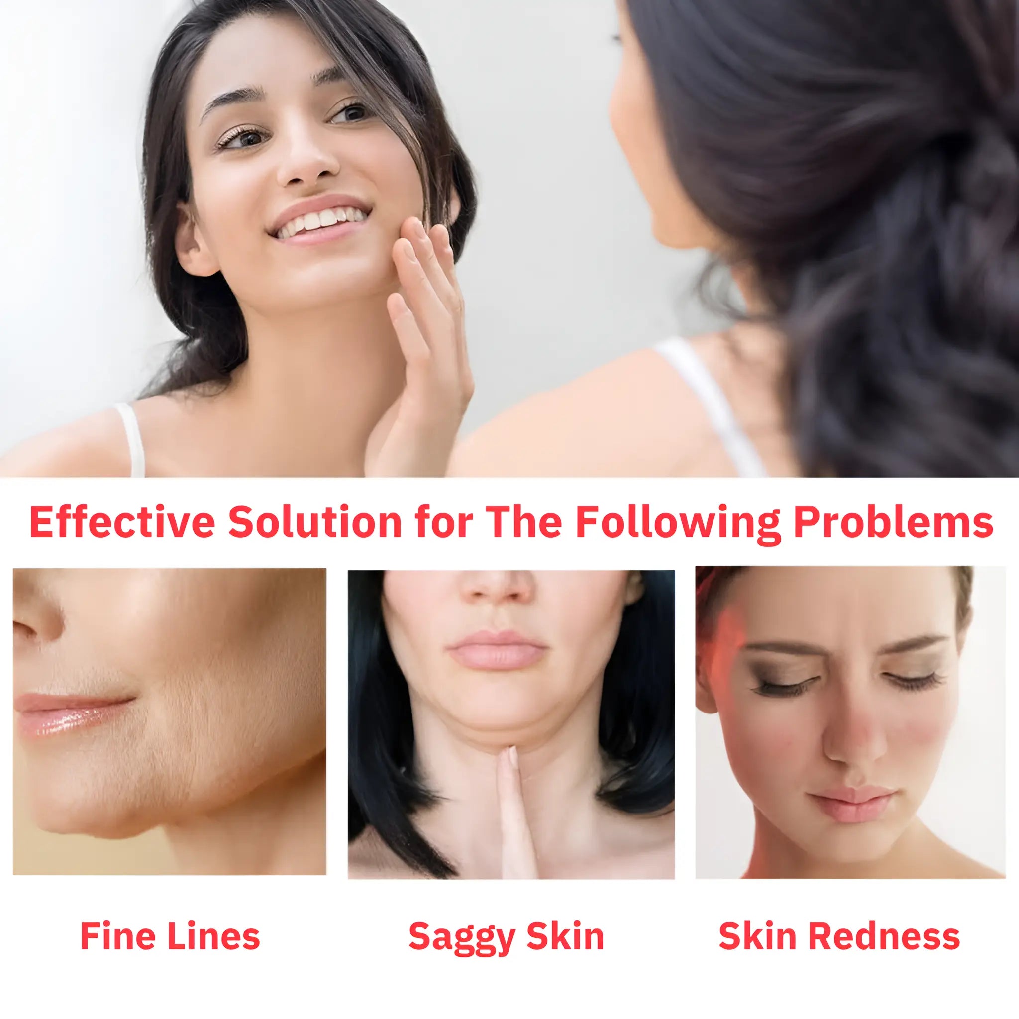 Facial Massager - EMS RF Beauty Instrument - Face Lifting Machine - Sonic Vibration Machine - onlinemegasale.com