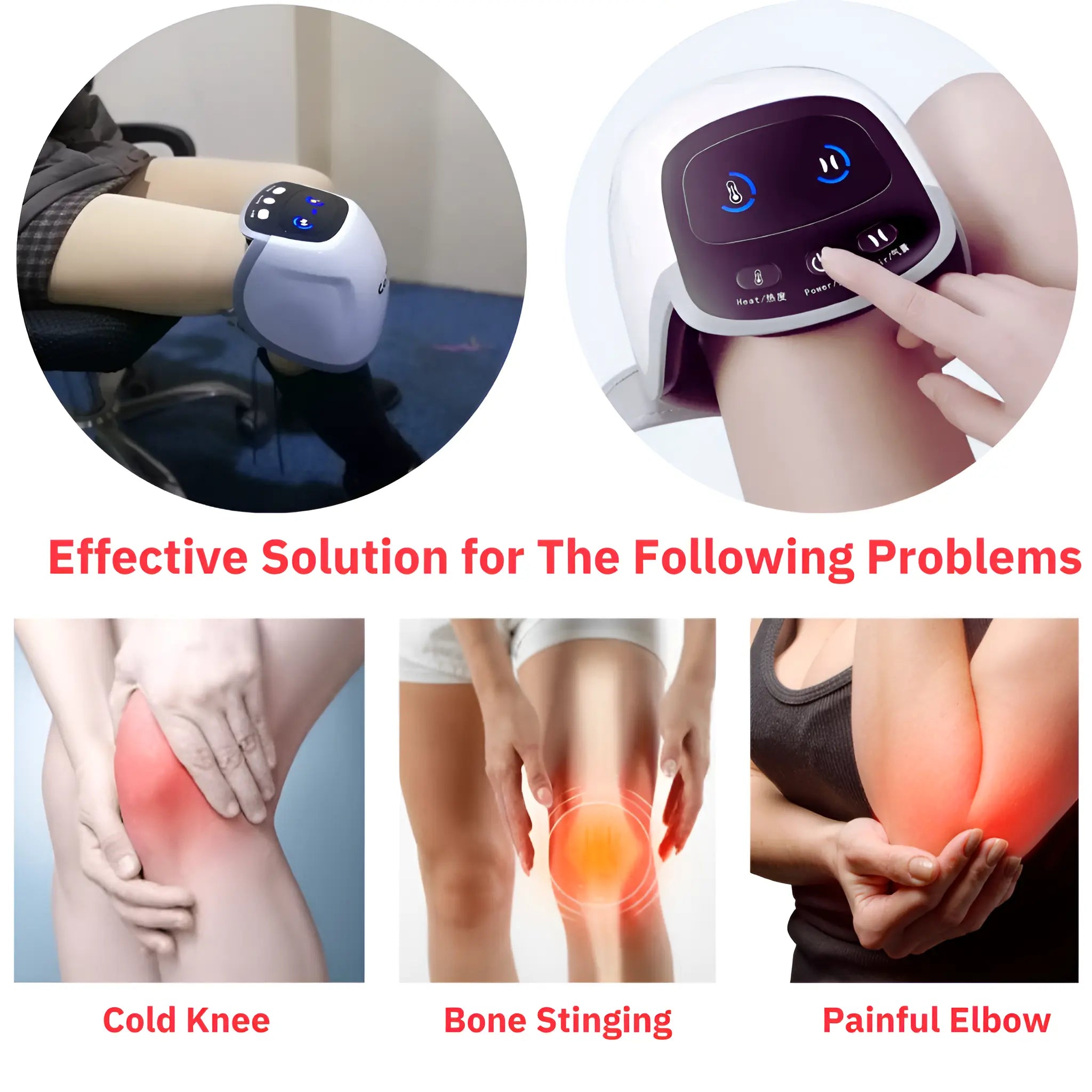 Red Light Electric Knee Massager - onlinemegasale.com