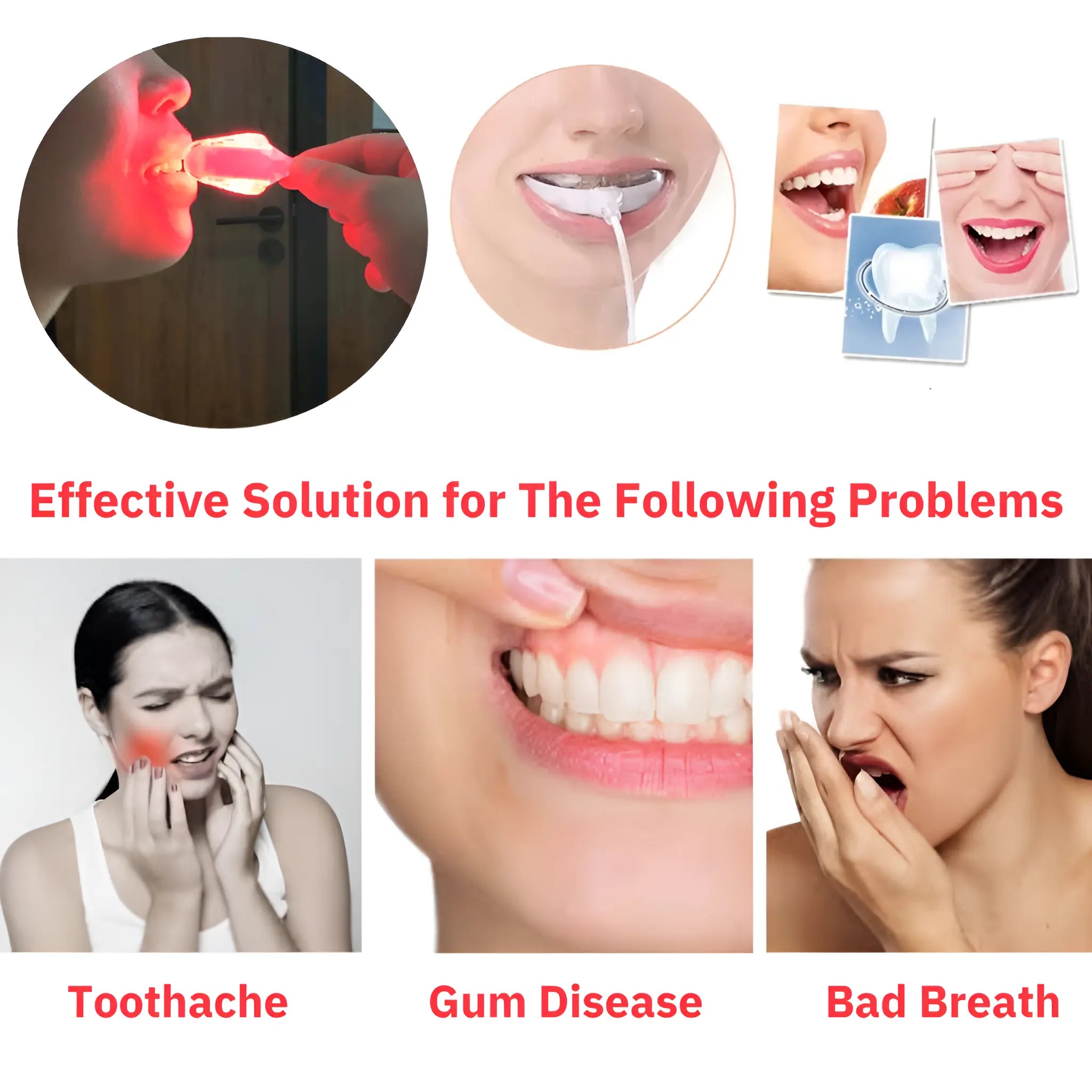 Oral Red Light Therapy for Gums, Toothache Relief - onlinemegasale.com