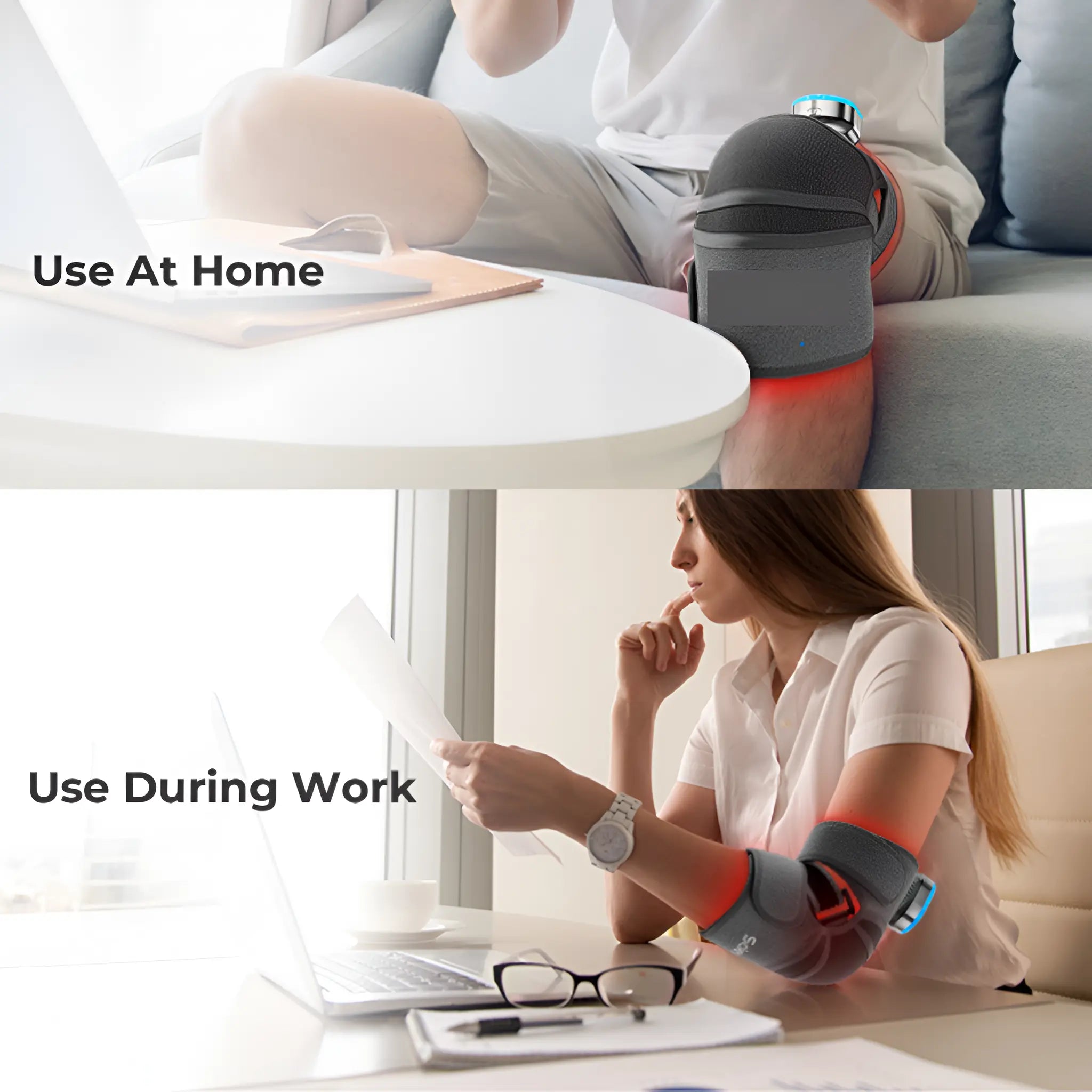 Infrared Knee Massager with Heating and Vibration for Knee Pain and Arthritis - onlinemegasale.com