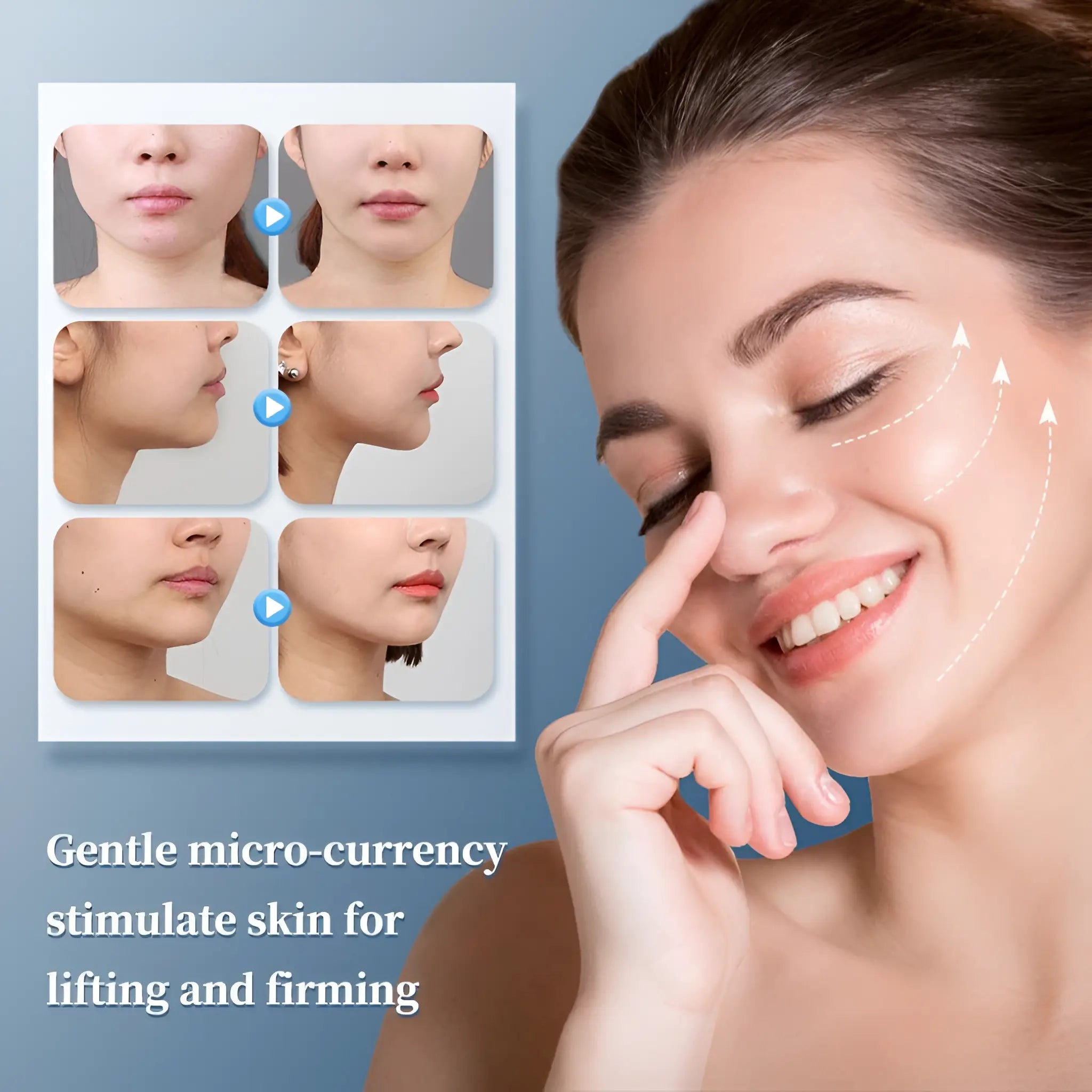 Ems Facial Massager Microcurrent Muscle Stimulator - onlinemegasale.com