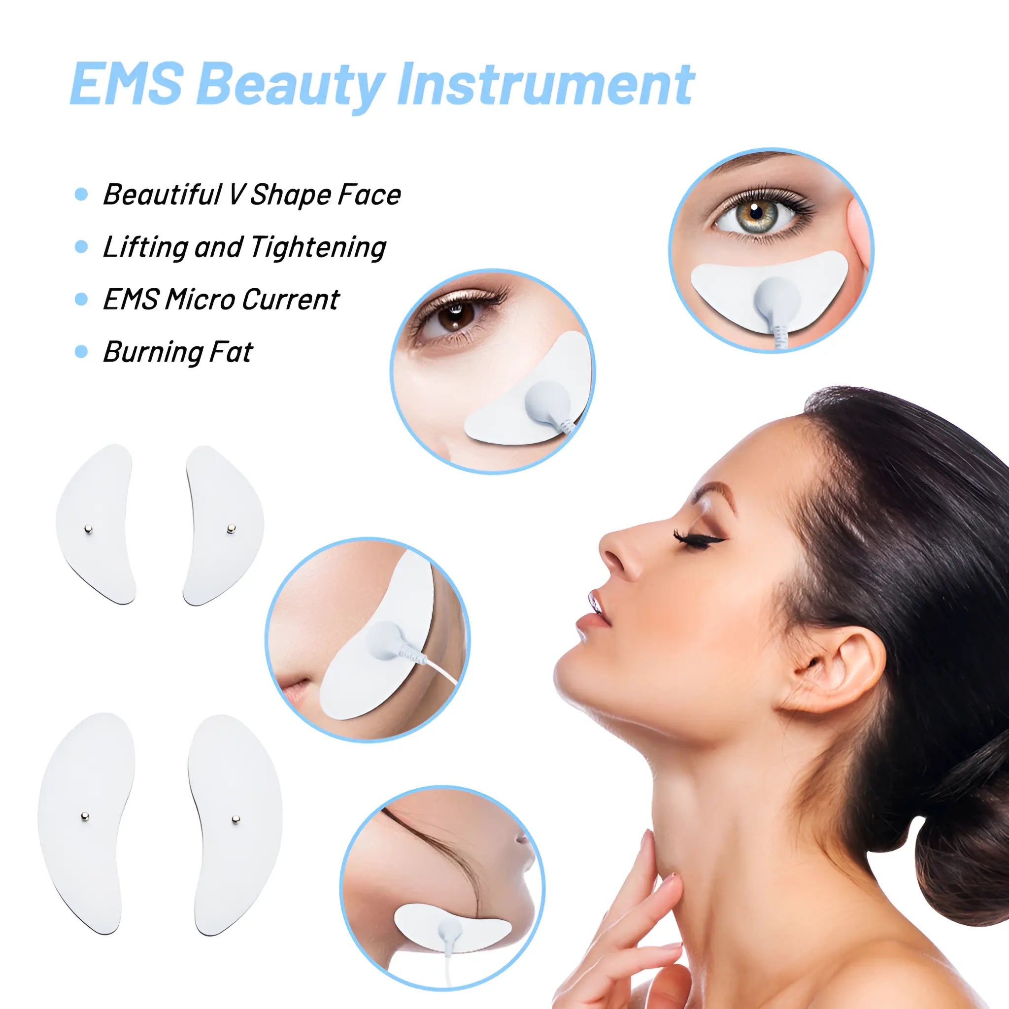 Ems Facial Massager Microcurrent Muscle Stimulator - onlinemegasale.com