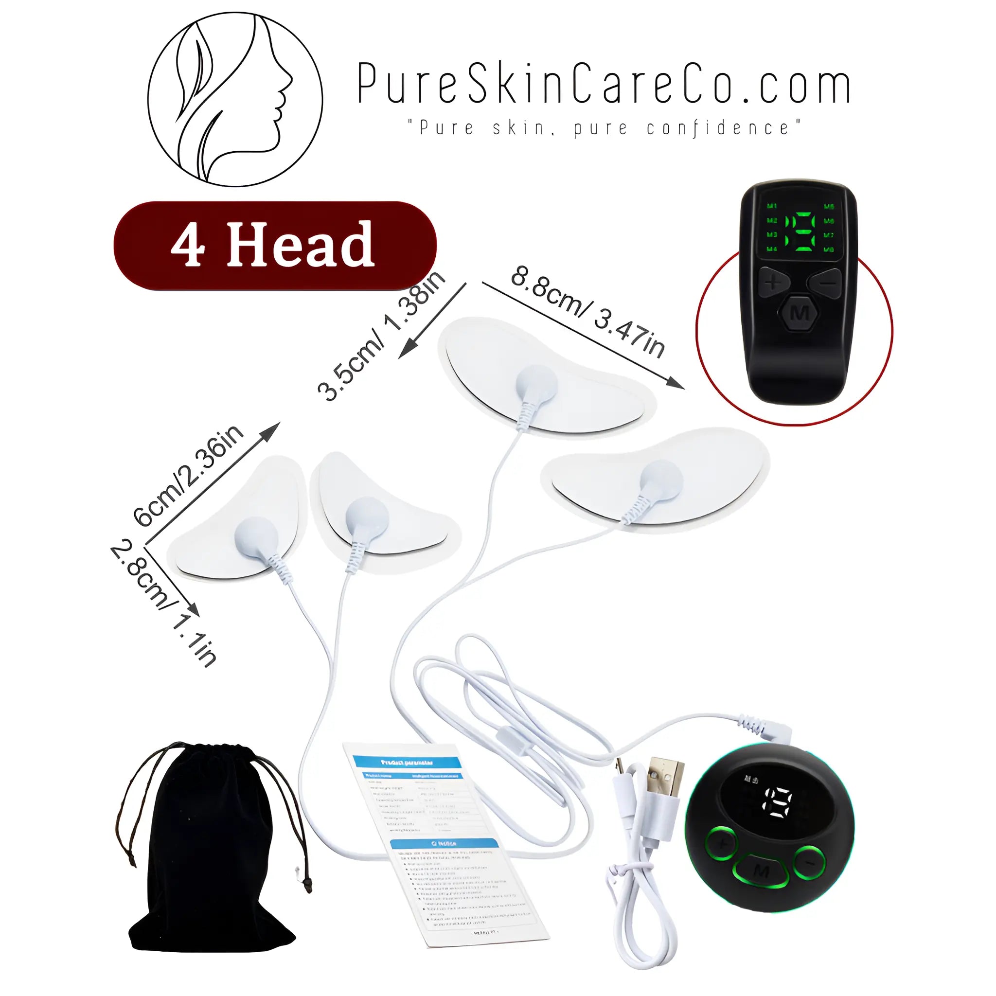 Ems Facial Massager Microcurrent Muscle Stimulator - onlinemegasale.com
