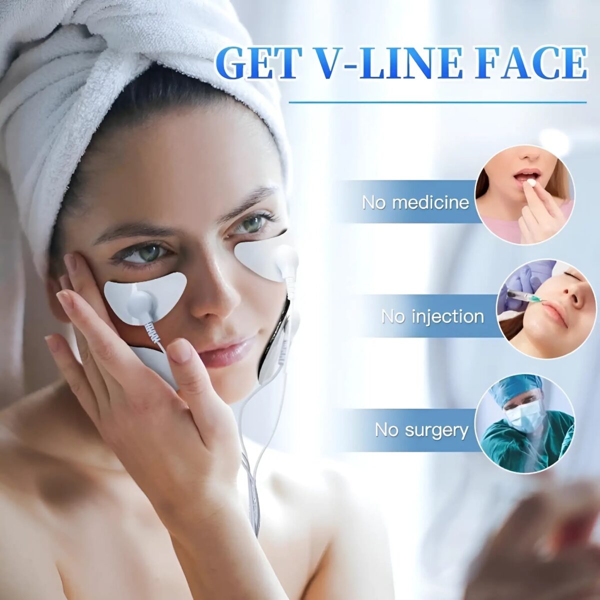 Ems Facial Massager Microcurrent Muscle Stimulator - onlinemegasale.com