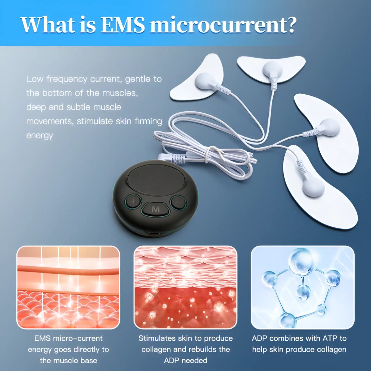 Ems Facial Massager Microcurrent Muscle Stimulator - onlinemegasale.com