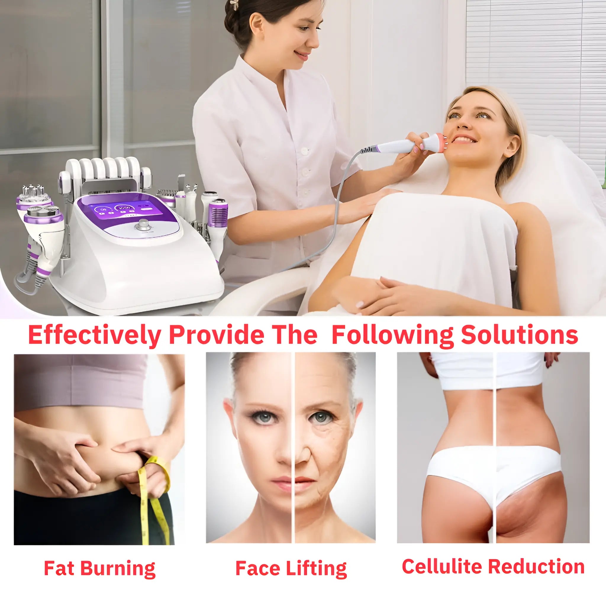 Cavitation Machine with Ultrasonic, Vibration for Weight - Fat Loss - onlinemegasale.com