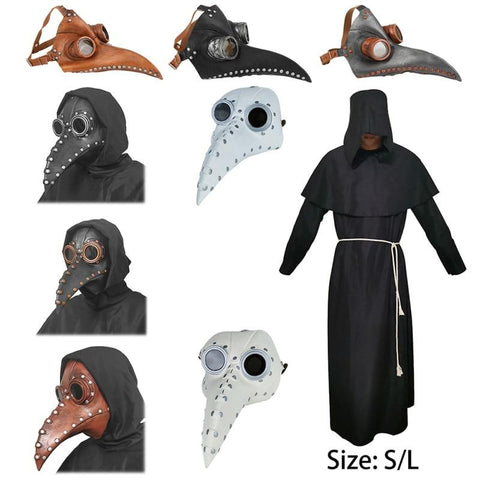Black Plague Doctor Halloween Costume - onlinemegasale.com