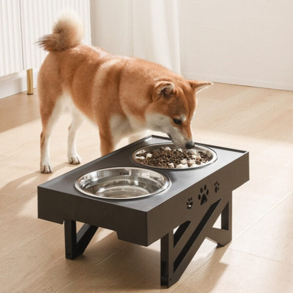 Lift Pet Bowls Dog Food Feeder Stainless Steel Drinking Dish Feeder Puppy Feeding
