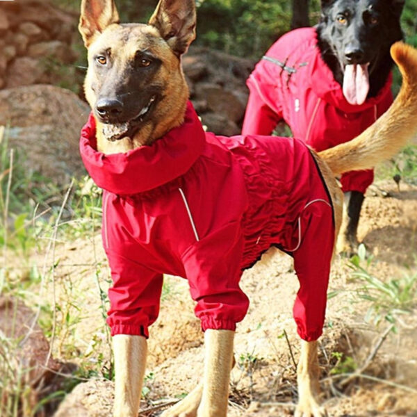 Dog Outdoor Waterproof Reflective Raincoat Medium Large Dogs