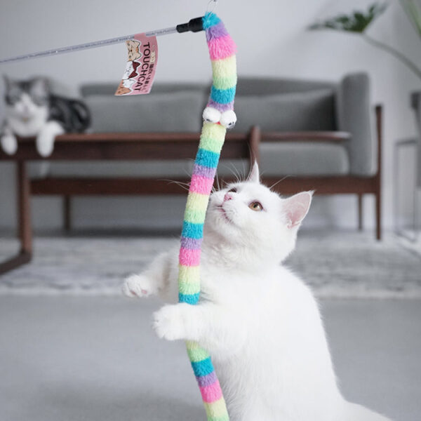 Feather Cat Teaser Interactive Toy - Colorful