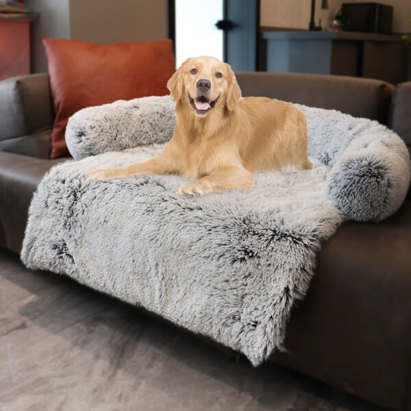 Large Dog Bed Cover Protector Warm Calming Plush