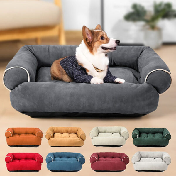 Warm Luxury Sofa Soft Dog Bed