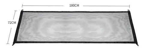 Portable Folding Breathable Mesh Dog Gate Safety Guard - onlinemegasale.com