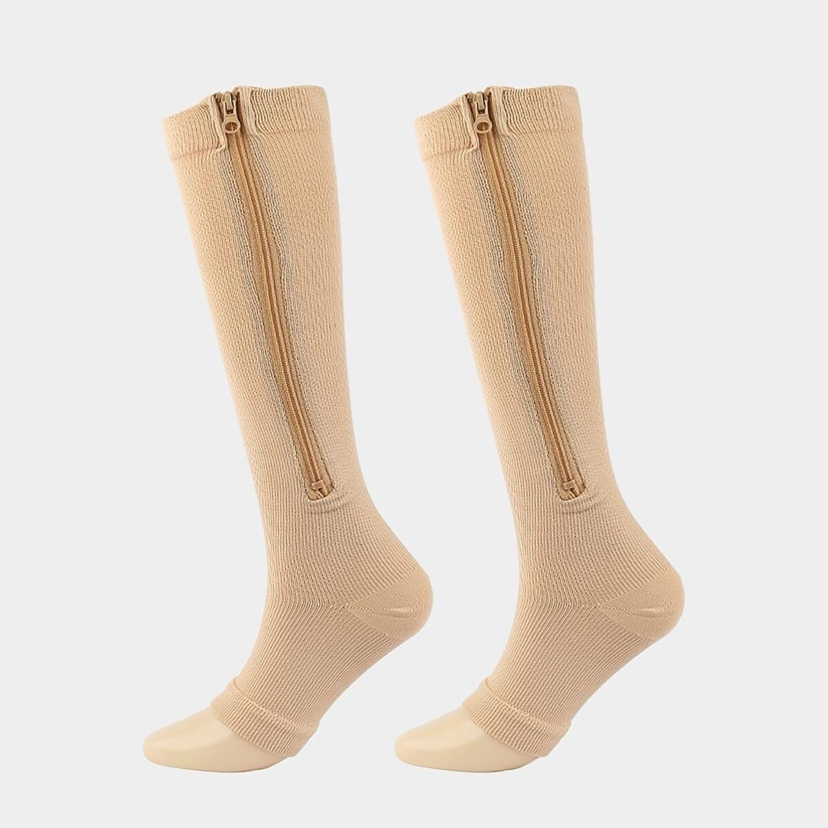 Zipper Compression Socks Open Toe Toeless Compression Socks for Women and Men - onlinemegasale.com
