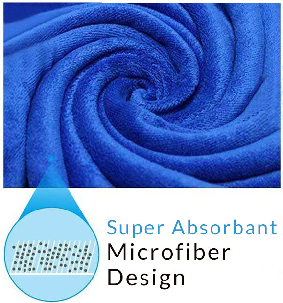 Dog Bathrobe Super Absorbent Bath Drying Towel - onlinemegasale.com