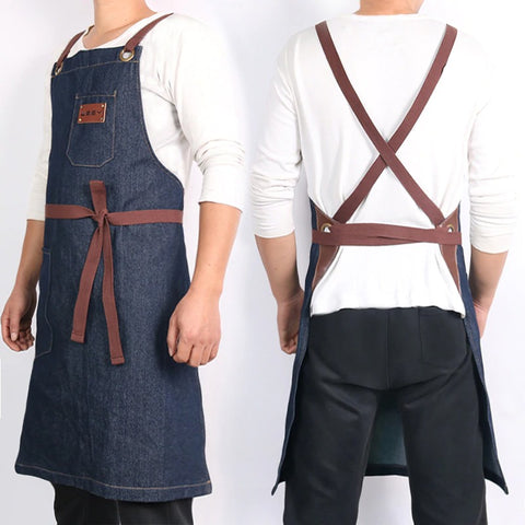 Denim Kitchen Apron - onlinemegasale.com