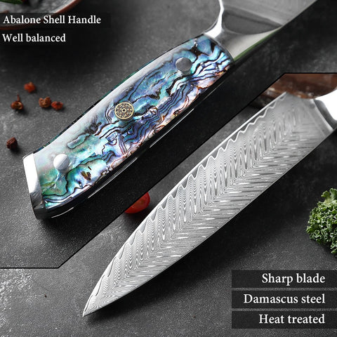Handmade Damascus Steel Knife Set - onlinemegasale.com Handmade Damascus Steel Knife Set - onlinemegasale.com