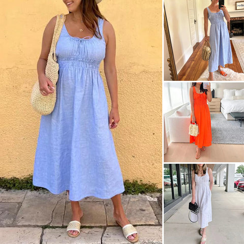 Women's Smocked Dress - onlinemegasale.com Women's Smocked Dress - onlinemegasale.com