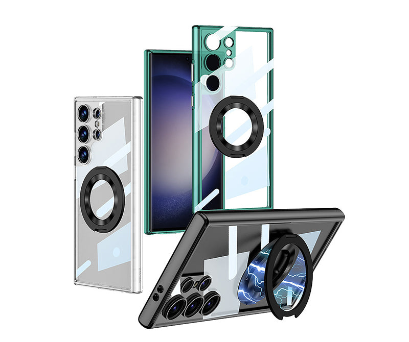 Samsung Magsafe Series | 360° Rotating Metal Stand Phone Case - onlinemegasale.com