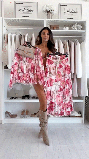 🌸Seasonal dress 50% OFF🌸Floral Print Off-Shoulder Top & Maxi Skirt Two-Piece Set - onlinemegasale.com