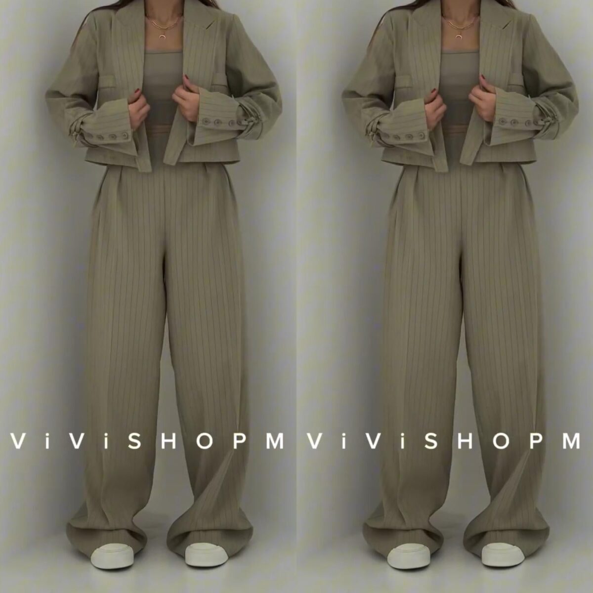 Suria - Trouser and Blazer Set - onlinemegasale.com