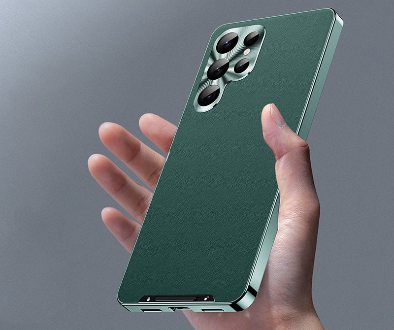 Samsung Magsafe Series | Locking Genuine Leather Case - onlinemegasale.com