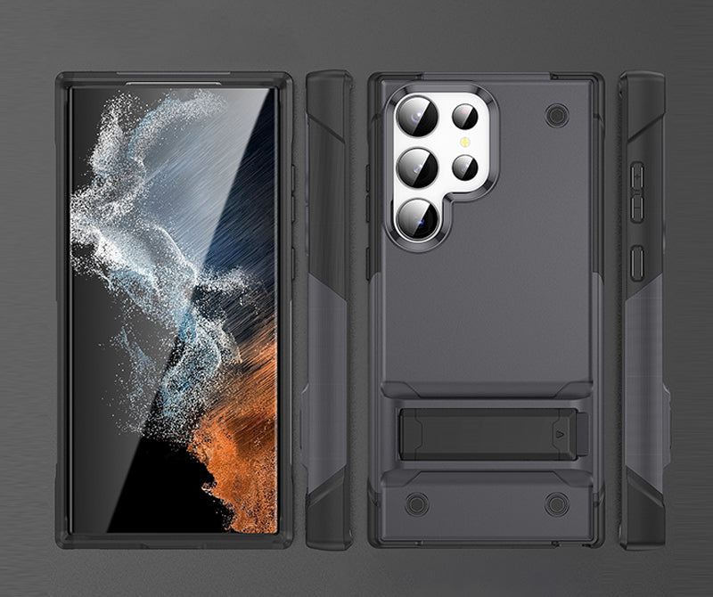 Samsung Series | Armor Anti-Fall Bracket Mobile Phone Case - onlinemegasale.com