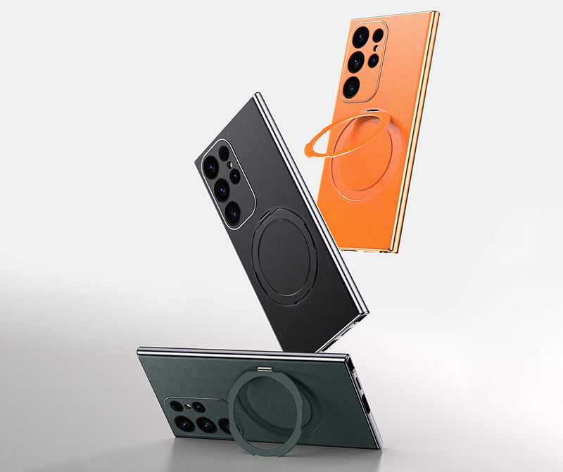 Samsung MagSafe Series | Integrated Magnetic Ring Mobile Phone Case - onlinemegasale.com