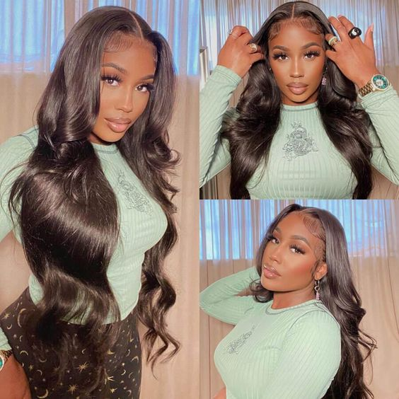 Cranberry 10A Human Hair Wigs 4x4 Lace Closure Wig Malaysian Body Wave Hair