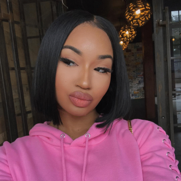 Cranberry Blunt Cut Straight Bob Wigs 4x4 HD Lace Closure Wig 150% Density Crown Series Wigs