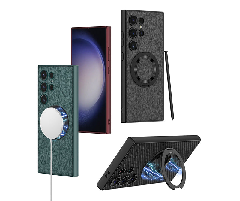 Samsung Magsafe Series | Swivel Ring Leather Case - onlinemegasale.com Samsung Magsafe Series | Swivel Ring Leather Case - onlinemegasale.com