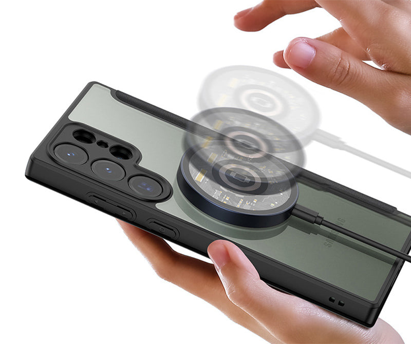 Samsung Magsafe Series | Magsafe Stand Flip Leather Case - onlinemegasale.com Samsung Magsafe Series | Magsafe Stand Flip Leather Case - onlinemegasale.com