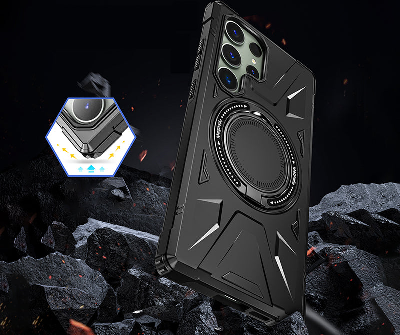 Samsung Magsafe Series | Armor Rotating Ring Anti-Fall Mobile Phone Case - onlinemegasale.com Samsung Magsafe Series | Armor Rotating Ring Anti-Fall Mobile Phone Case - onlinemegasale.com