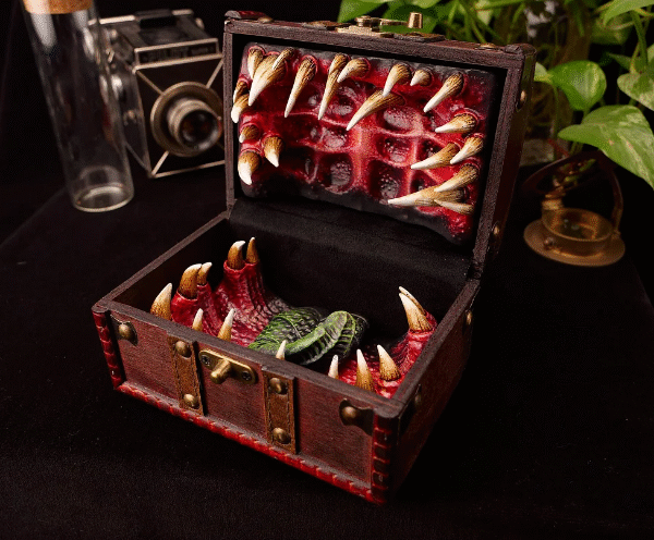 Mimic Chest Lockable Fantasy Dice Box