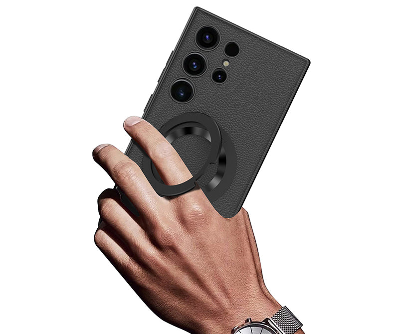 Samsung Magsafe Series | Swivel Ring Leather Case - onlinemegasale.com Samsung Magsafe Series | Swivel Ring Leather Case - onlinemegasale.com