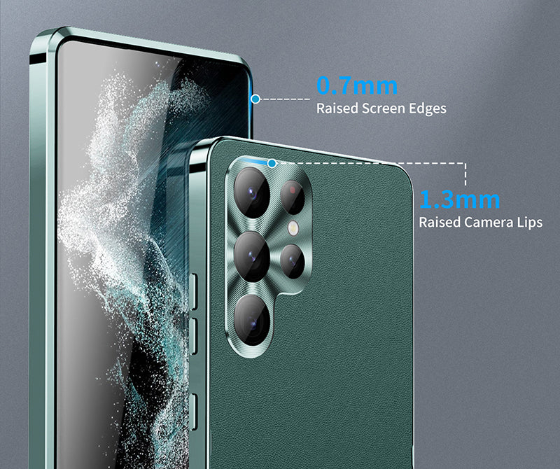 Samsung Magsafe Series | Locking Genuine Leather Case - onlinemegasale.com