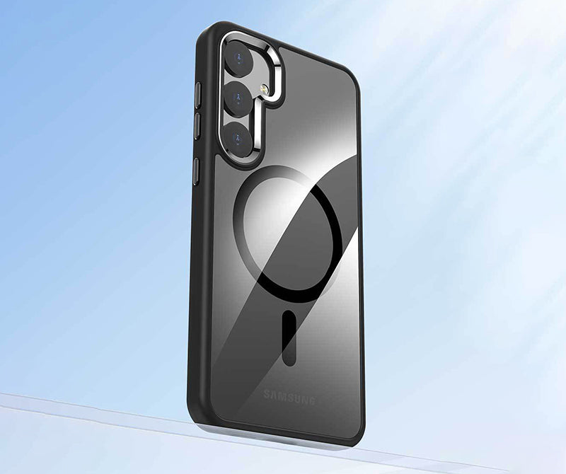 Samsung Magsafe Series | Metal Lens Ring Transparent Mobile Phone Case - onlinemegasale.com Samsung Magsafe Series | Metal Lens Ring Transparent Mobile Phone Case - onlinemegasale.com