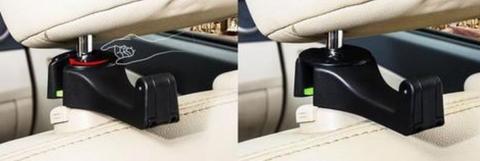 2-in-1 Car Headrest Hook and Phone Holder - onlinemegasale.com