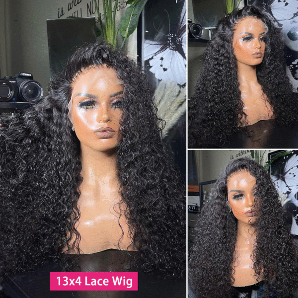 12A Cranberry Curly Wave 13X4 Real HD Swiss Lace Frontal 180% Density Wig