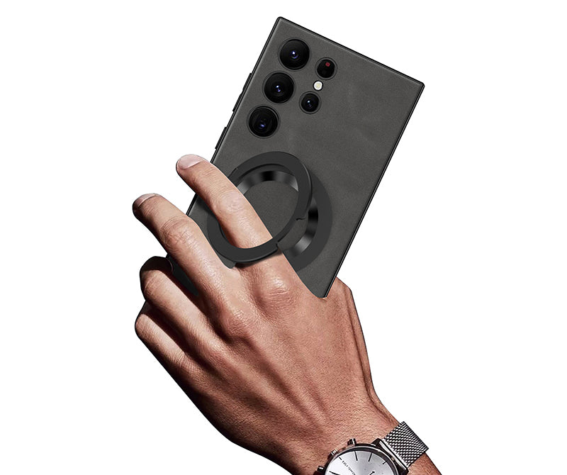 Samsung Magsafe Series | Ring Frosted Leather Case - onlinemegasale.com Samsung Magsafe Series | Ring Frosted Leather Case - onlinemegasale.com