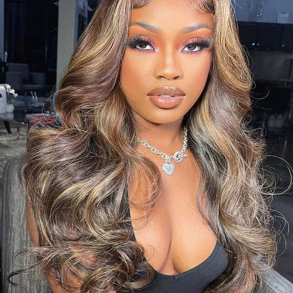 Cranberry New Highlight Color Body Wave 13x4 Swiss Lace Front Wigs