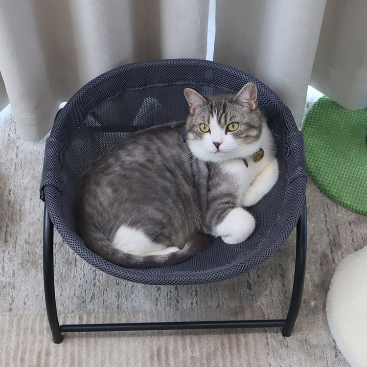 10-4 Summer Removable Hanging Pet Bed – All-Season Elevated Anti-Moisture Pet Basket - onlinemegasale.com