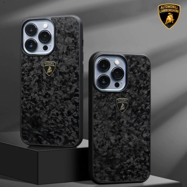 Lamborghini Premium D14 Forged Carbon Fiber Case For iPhone 12, iPhone 12 Pro, iPhone 12 Pro Max Series