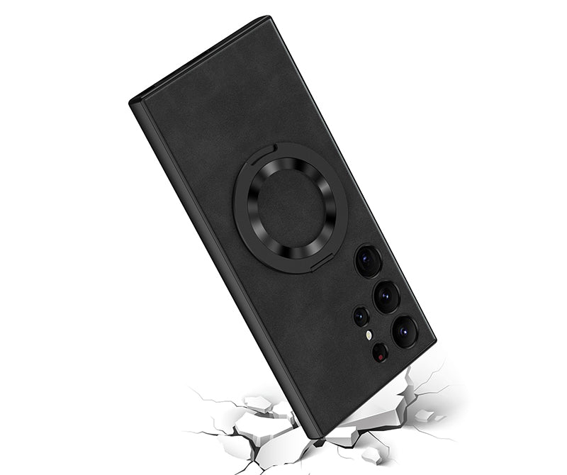 Samsung Magsafe Series | Ring Frosted Leather Case - onlinemegasale.com Samsung Magsafe Series | Ring Frosted Leather Case - onlinemegasale.com