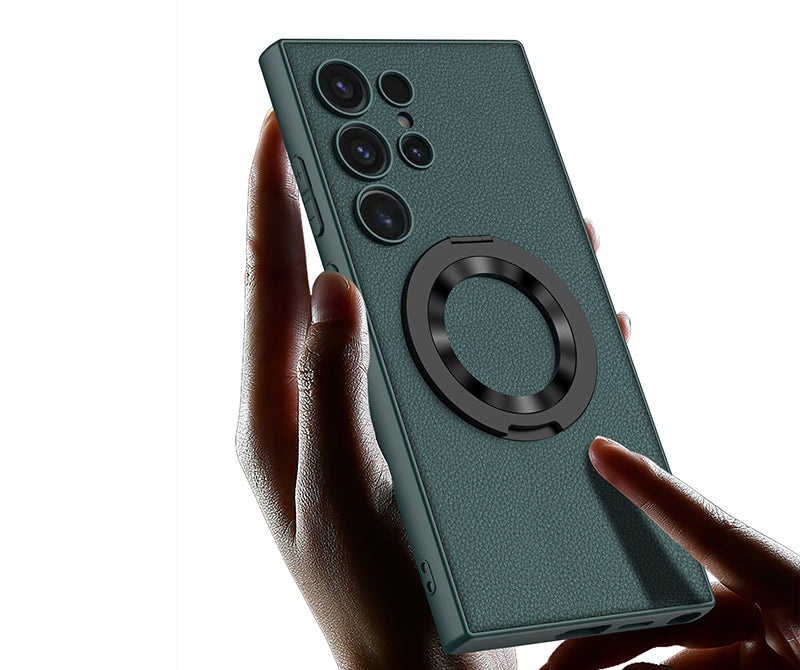 Samsung Magsafe Series | Swivel Ring Leather Case - onlinemegasale.com Samsung Magsafe Series | Swivel Ring Leather Case - onlinemegasale.com