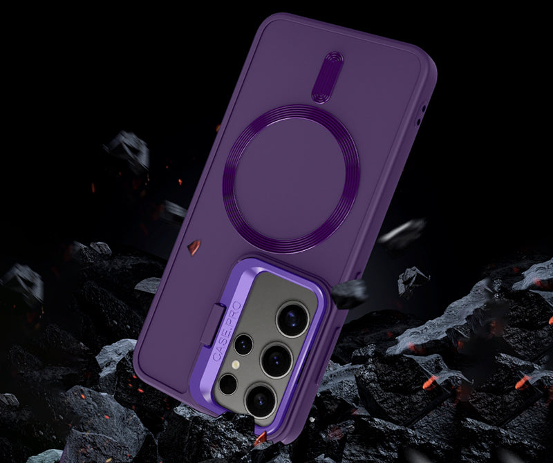 Samsung Magsafe Series | Multifunctional Stand Frosted Mobile Phone Case - onlinemegasale.com