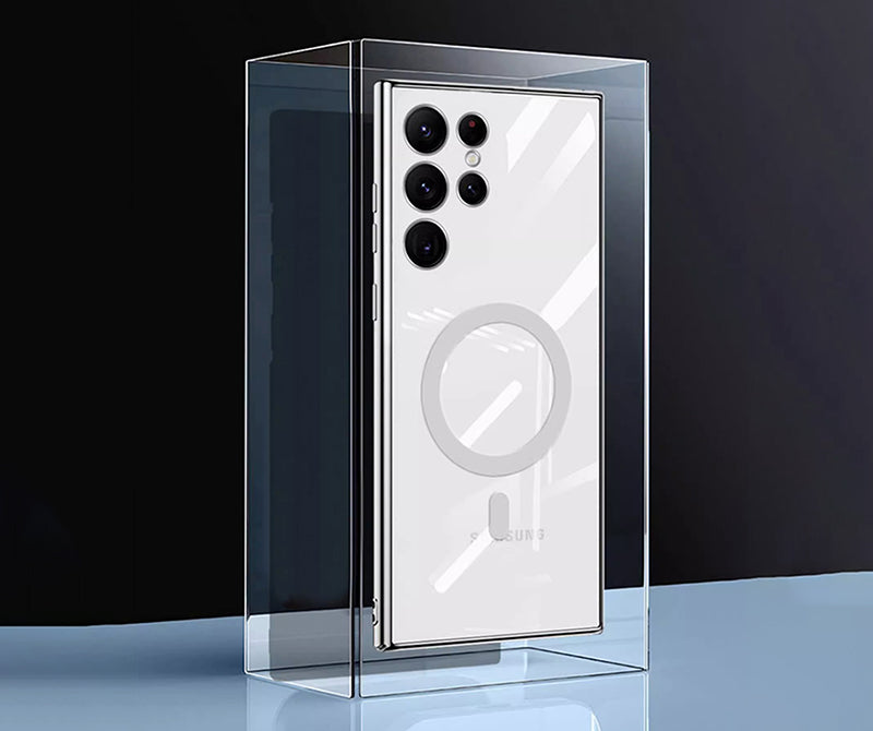 Samsung Magsafe Series | Transparent Electroplating Mobile Phone Case - onlinemegasale.com