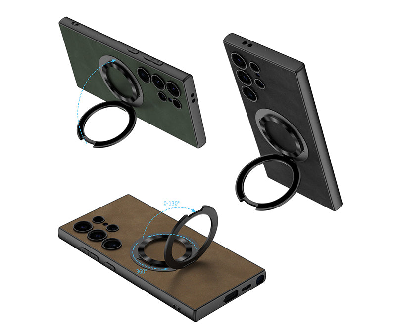 Samsung Magsafe Series | Ring Frosted Leather Case - onlinemegasale.com Samsung Magsafe Series | Ring Frosted Leather Case - onlinemegasale.com